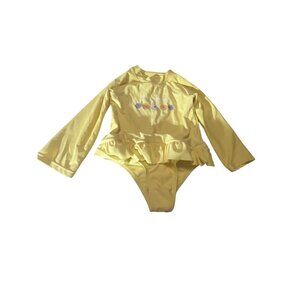 Wowease Magnetic one Piece Yellow Bathing Suit Girls Size 5